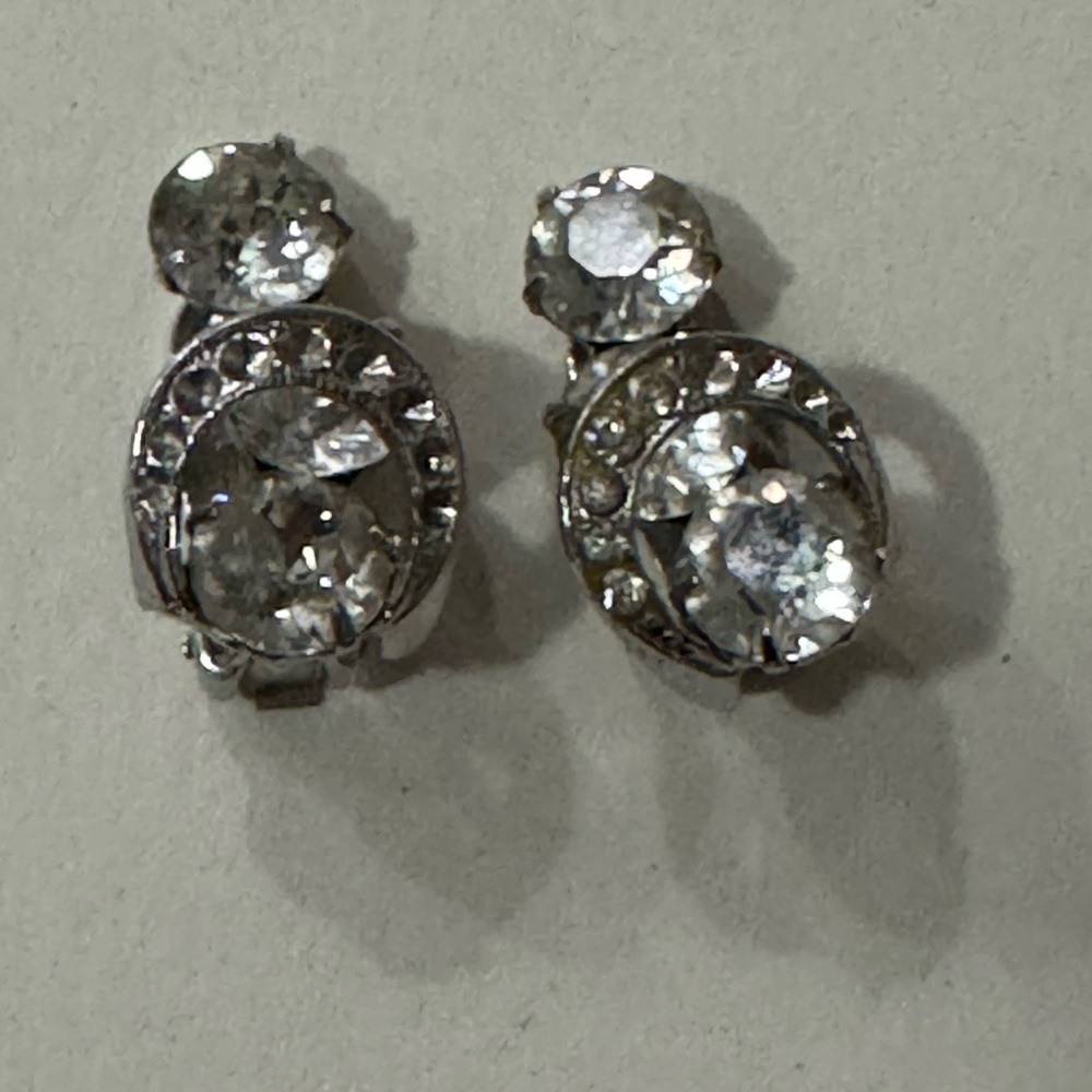 Vintage Eisenberg 1970’s Futurist signed brooch and earrings - Picture 3 of 3